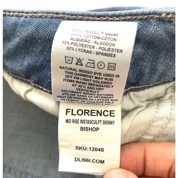 DL1961 WOMEN’S FLORENCE MID RISE INSTASCULPT SKINNY In BISHOP $197 - Picture 6 of 14